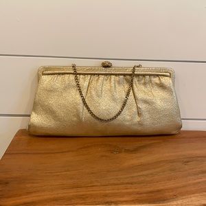 Vintage Gold Clutch Bag